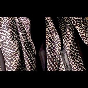 Vintage dress jacket, size 10, black and white asymmetrical.